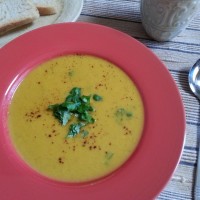 Vegan thai pumpkin soup