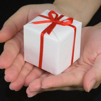 Image of hands offering a gift