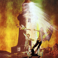 Image of lighthouse and children