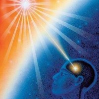Image of light connecting with mind